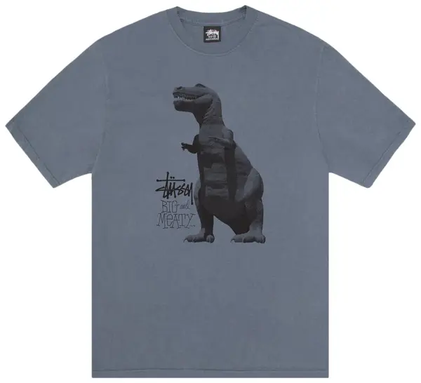 Stussy Big And Meaty Pigment Dyed Tee Navy