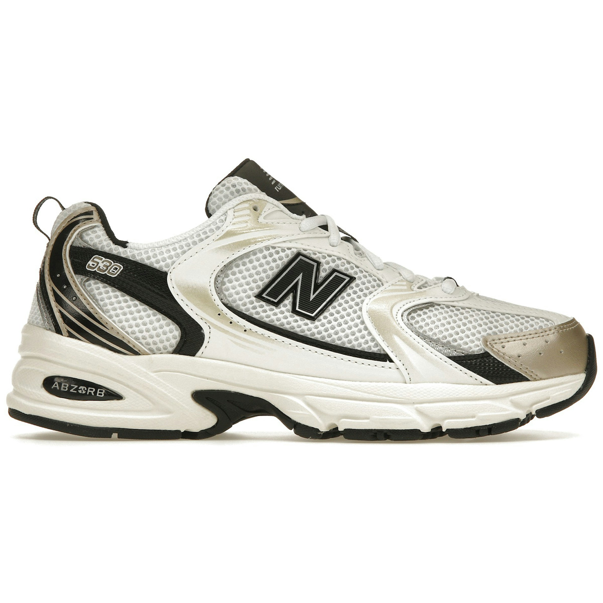 New Balance 530 White Light Gold Metallic