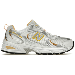 New Balance 530 White Vibrant Apricot Silver Metallic
