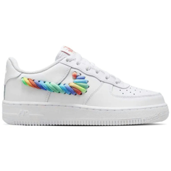 Nike Air Force 1 Low White Rainbow Lace Swoosh