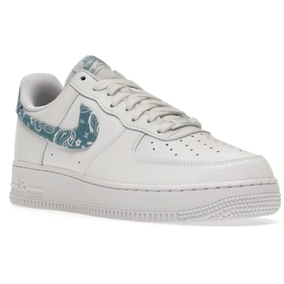 Thumbnail af Nike Air Force 1 White Worn Blue Paisley 2