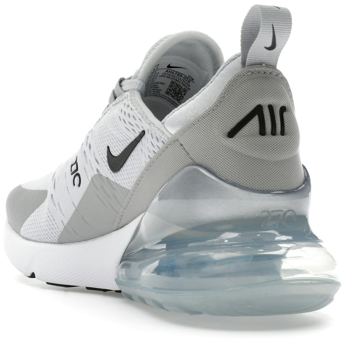 Thumbnail af Nike Air Max 270 Pure Platinum Light Smoke Grey Metallic Silver Black  4