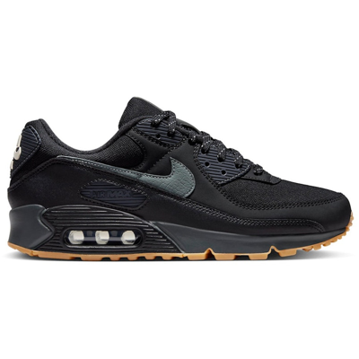Nike Air Max 90 Black Smoke Grey Gum Reflective