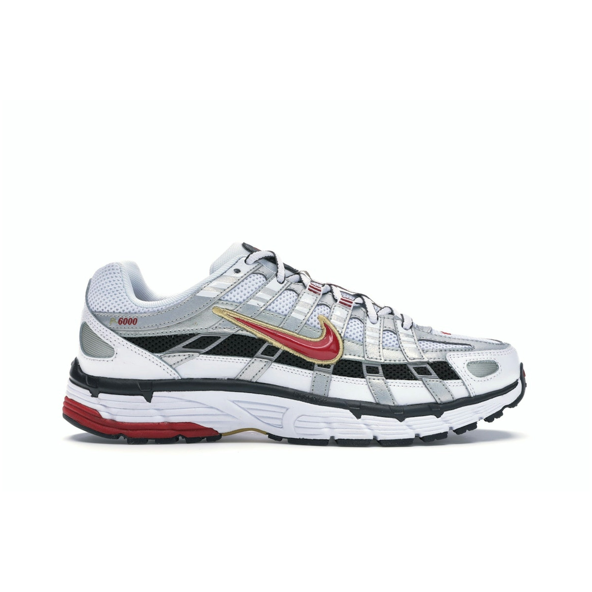 Nike P-6000 White Gold Red