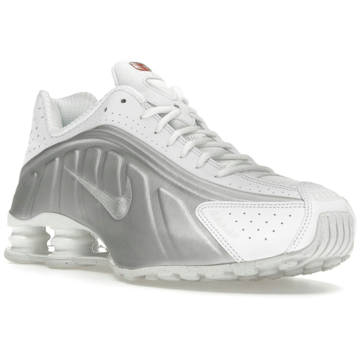 Thumbnail af Nike Shox R4 White Bright Crimson Metallic Silver 2