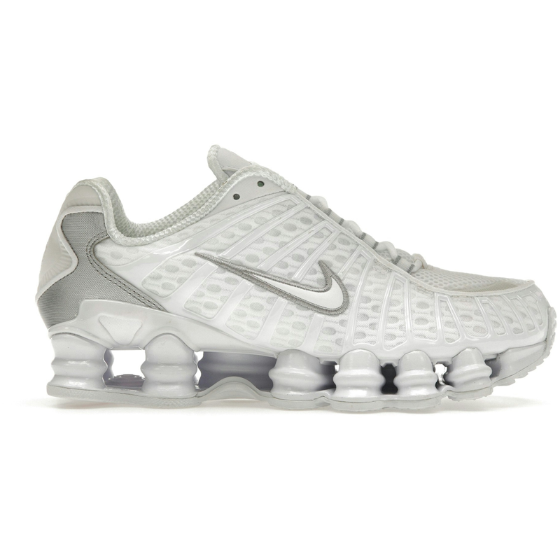 Nike Shox TL White Metallic Silver Max Orange