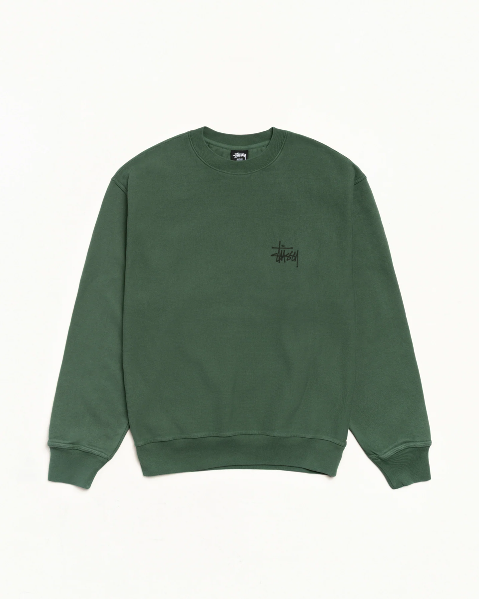 Thumbnail af Stussy Basic Crew Pine Pigment Dyed 2