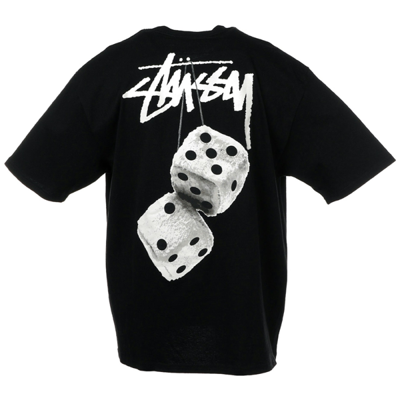 Stussy Fuzzy Dice Tee Black
