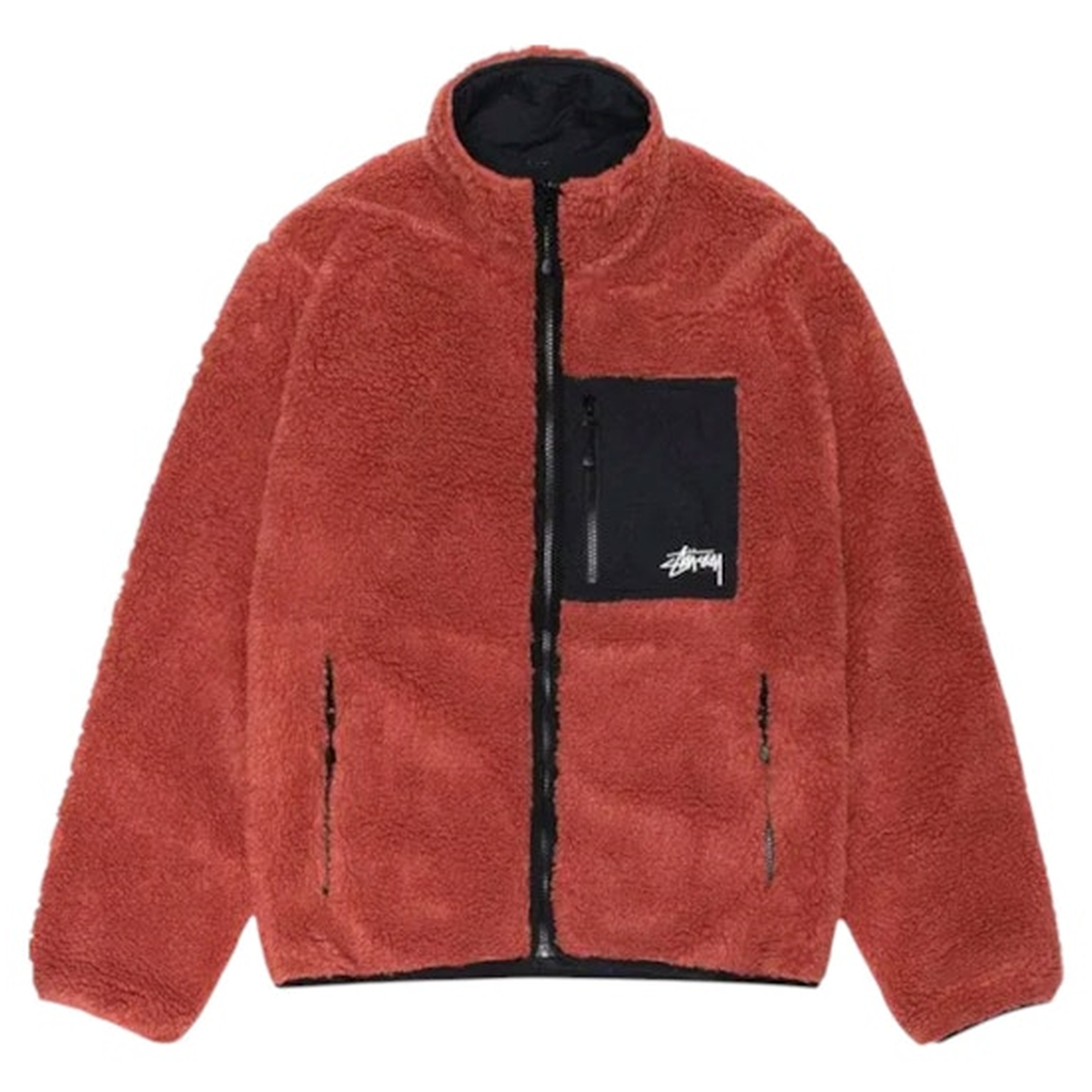 Thumbnail af Stussy Sherpa Reversible Jacket Terra Cotta 4
