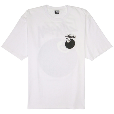 Stussy Tee 8ball White