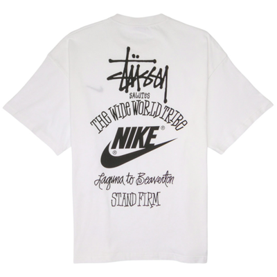 Stussy x Nike The Wide World Tribe T-Shirt White