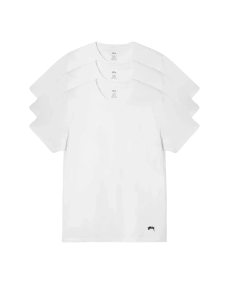 Stussy Undershirt Set (3 Pack) White